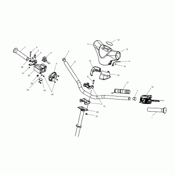 HANDLEBAR - S04NB4BS (4988318831B05)