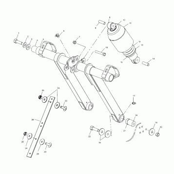 TORQUE ARM, FRONT - S04NB4BS (4988318831B10)