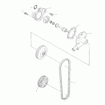 WATER PUMP - S04NB4BS (4988318831C08)