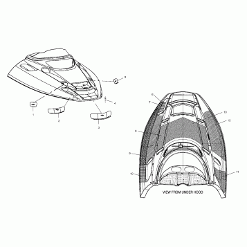 HOOD FOAM/FOIL/SCREENS - S04NP5BS/A/B-S04NE5BS (4988338833A13)