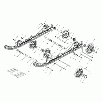 REAR SUSPENSION (M-10) - S04NP5BS/A/B-S04NE5BS (4988338833B13)