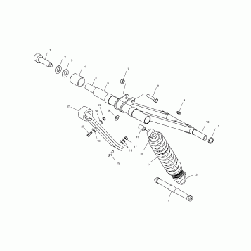 FRONT TORQUE ARM (M-10) - S04NP5BS/A/B-S04NE5BS (4988338833B14)
