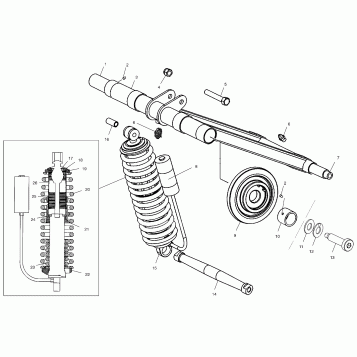REAR TORQUE ARM (M-10) - S04NP5BS/A/B-S04NE5BS (4988338833C01)