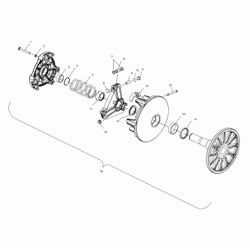 DRIVE CLUTCH - S04NP5BS/A/B-S04NE5BS (4988338833C11)