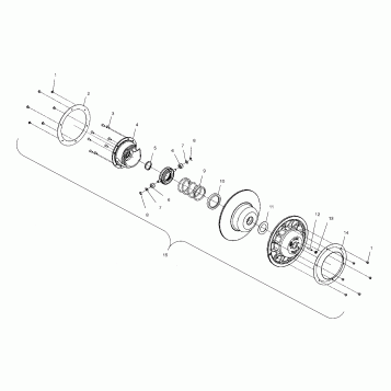 DRIVEN CLUTCH - S04NP5BS/A/B-S04NE5BS (4988338833C12)