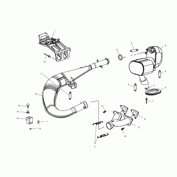 EXHAUST SYSTEM  - S04NP5BS/A/B-S04NE5BS (4988338833D02)