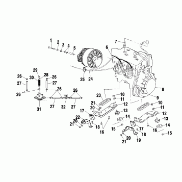 ENGINE MOUNTING - S04NP5BS/A/B-S04NE5BS (4988338833D04)