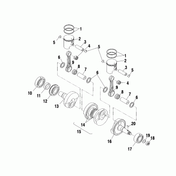 PISTON and CRANKSHAFT - S04NP5BS/A/B-S04NE5BS (4988338833D07)