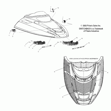 HOOD FOIL/FOAM - S04NS6ES/A/B/C/D-S04NS7CS/A/B/C/D-S04NS8CS/A/B/C/D (4988378837A10)