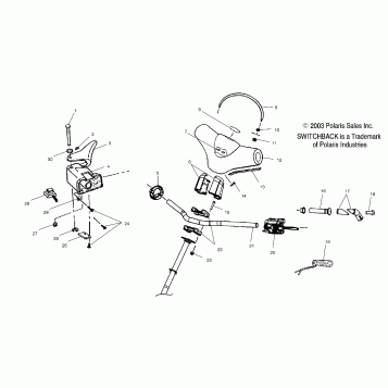 STEERING/HANDLEBAR - S04NS6ES/A/B/C/D-S04NS7CS/A/B/C/D-S04NS8CS/A/B/C/D (4988378837B04)
