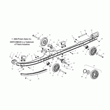 RAIL MOUNTING SUSPENSION - S04NS6ES/A/B/C/D-S04NS7CS/A/B/C/D-S04NS8CS/A/B/C/D (4988378837B08)