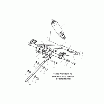 FRONT TORQUE ARM - S04NS6ES/A/B/C/D-S04NS7CS/A/B/C/D-S04NS8CS/A/B/C/D (4988378837B09)