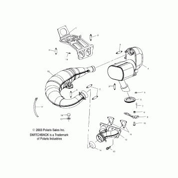 EXHAUST SYSTEM - S04NS6ES/A/B/C/D-S04NS7CS/A/B/C/D-S04NS8CS/A/B/C/D (4988378837C03)