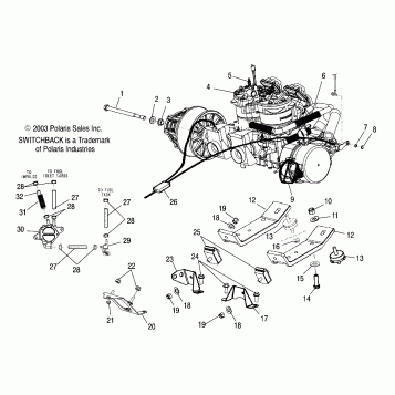 ENGINE MOUNTING (700)(800) - S04NS7CS/A/B/C/D-S04NS8CS/A/B/C/D (4988378837C08)