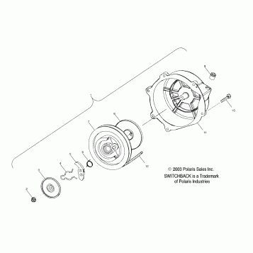 RECOIL STARTER (600) - S04NS6ES/A/B/C/D (4988378837D03)