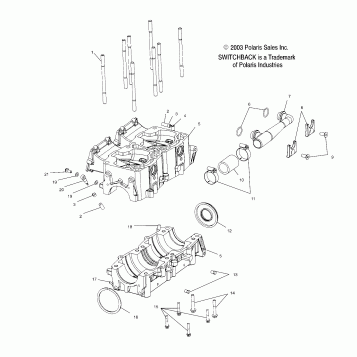 CRANKCASE (700) - S04NS7CS/A/B/C/D (4988378837D04)