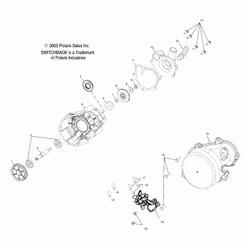 WATER PUMP/OIL PUMP (700) - S04NS7CS/A/B/C/D (4988378837D06)