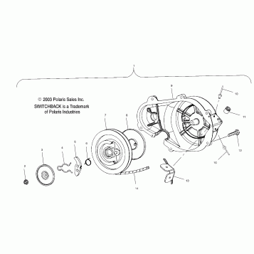 RECOIL STARTER (700) - S04NS7CS/A/B/C/D (4988378837D11)