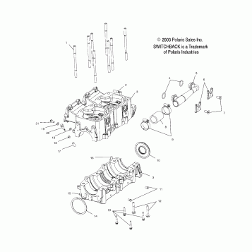 CRANKCASE (800) - S04NS8CS/A/B/C/D (4988378837D12)