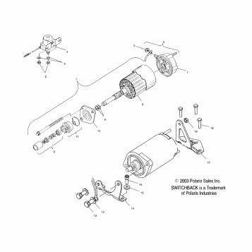 STARTING MOTOR (600) - S04NS6ES/A/B/C/D (4988378837E06)