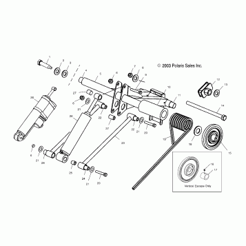 REAR TORQUE ARM - S04NK6ES/A/B/C-S04NK7CS/A/B/C-S04NL7CS/A/B/C-S04NK8CS/A/B/C-S04NL8CS/A/B/C-S04NM8CS/A/B/C (4988398839B12)