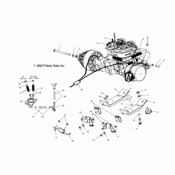 ENGINE MOUNTING (700/800) - S04NK7CS/A/B/C-S04NL7CS/A/B/C-S04NK8CS/A/B/C-S04NL8CS/A/B/C-S04NM8CS/A/B/C (4988398839C08)