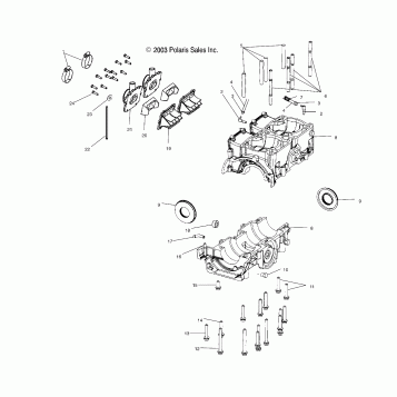 CRANKCASE (600) - S04NK6ES/A/B/C (4988398839C12)