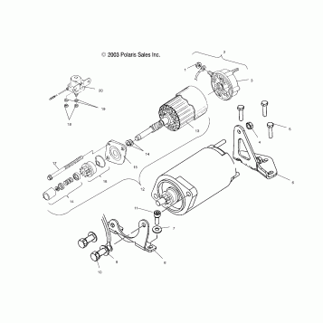 STARTING MOTOR (600) - S04NK6ES/A/B/C (4988398839E01)