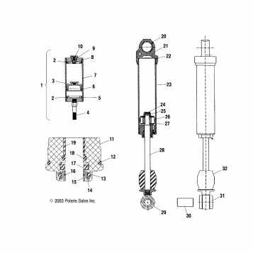 SHOCK (REAR TRACK)(M-10) - S04ND7CS/CSA/8CS/CSA/CSB (4988418841C10)