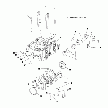 CRANKCASE - S04ND7CS/CSA/8CS/CSA/CSB (4988418841C12)