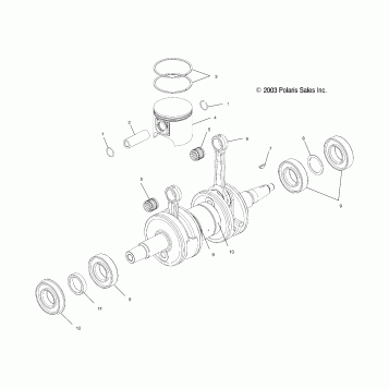 PISTON and CRANKSHAFT - S04ND7CS/CSA/8CS/CSA/CSB (4988418841D04)