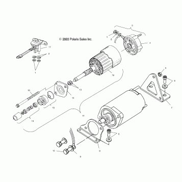 STARTING MOTOR - S04ND7CS/CSA/8CS/CSA/CSB (4988418841D07)