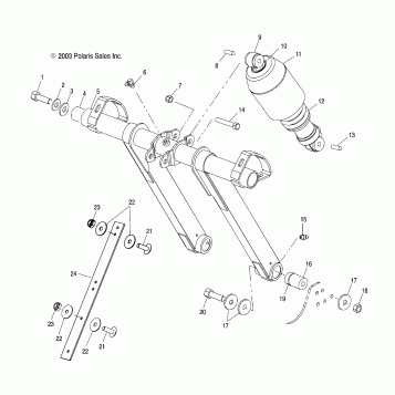 FRONT TORQUE ARM (EDGE) - S04NP7CS/7CSA/7CSB/7CSC/8CS/8CSA/8CSB/8CSC (4988438843B14)