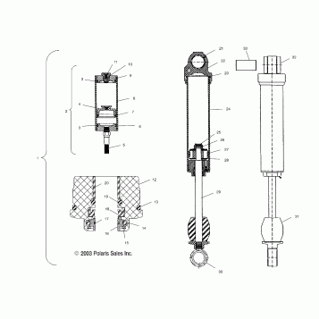 SHOCK (REAR TRACK)(M-10 ACE) - S04NE7CS/8CS (4988438843D01)