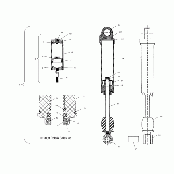 SHOCK (REAR TRACK)(M-10) - S04NE7CS/8CS (4988438843D02)