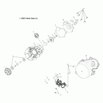 WATER PUMP/OIL PUMP (700) - S04NP7CS/7CSA/7CSB/7CSC-S04NE7CS (4988438843D13)
