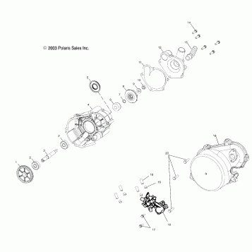 WATER PUMP/OIL PUMP (800) - S04NP8CS/8CSA/8CSB/8CSC-S04NE8CS (4988438843E07)