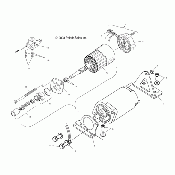 STARTING MOTOR - S04NP7CS/7CSA/7CSB/7CSC/8CS/8CSA/8CSB/8CSC-S04NE7CS/8CS (4988438843E13)