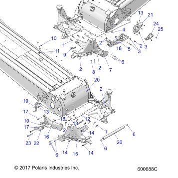 CHASSIS, BULKHEAD ASM. - S20FJB8/FJE8/FJP8 ALL OPTIONS (600688C)