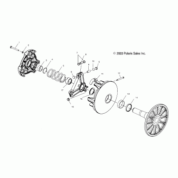 DRIVE CLUTCH (MANUAL START) - S04NJ5BS/A (4988558855C01)