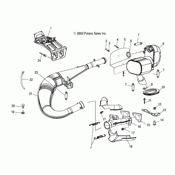 EXHAUST SYSTEM - S04NJ5BS/A (4988558855C05)