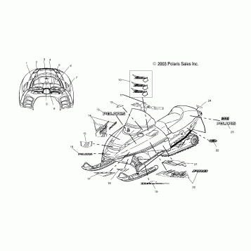 DECALS (PRO X) - S04NX6ES/EE/S04NX7CS/8CS (4988598859A11)