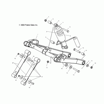 FRONT TORQUE ARM - S04NX6ES/EE/S04NY6ES/EE/S04NX7CS/8CS/S04NY7CS/CE/8CS/8CE (4988598859B13)
