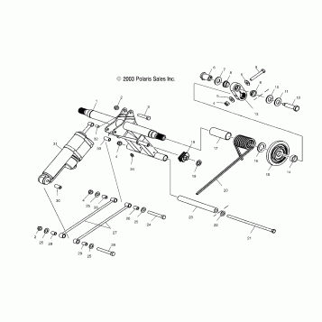 REAR TORQUE ARM - S04NX6ES/EE/S04NY6ES/EE/S04NX7CS/8CS/S04NY7CS/CE/8CS/8CE (4988598859B14)