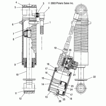 FRONT TRACK SHOCK (PRO X) - S04NX6ES/EES04NX7CS/8CS (4988598859C05)
