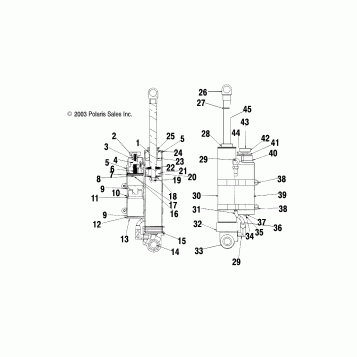 REAR TRACK SHOCK (PRO X 2) - S04NY6ES/EE/S04NY7CS/CE/8CS/8CE (4988598859C08)