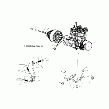 ENGINE MOUNTING - S04NX6ES/EE/S04NY6ES/EE/S04NX7CS/8CS/S04NY7CS/CE/8CS/8CE (4988598859C09)