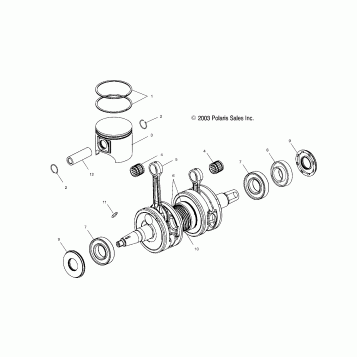PISTON and CRANKSHAFT (600) - S04NX6ES/EE/S04NY6ES/EE (4988598859D13)