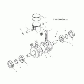 PISTON and CRANKSHAFT (700) - S04NX7CS/S04NY7CS/CE (4988598859D14)
