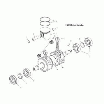 PISTON and CRANKSHAFT (800) - S04NX8CS/S04NY8CS/8CE (4988598859E01)